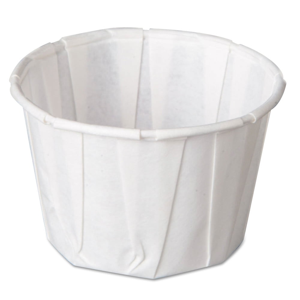 F200 Pec 2 Oz Pleated Portion Cup, White
