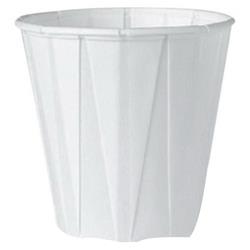 F400 Pec 4 Oz Pleated Portion Cup, White