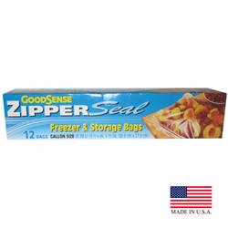 Gds30gfs12 Pec 12 Gal Good Sense Zipper Seal Freezer & Storage Bag, Clear