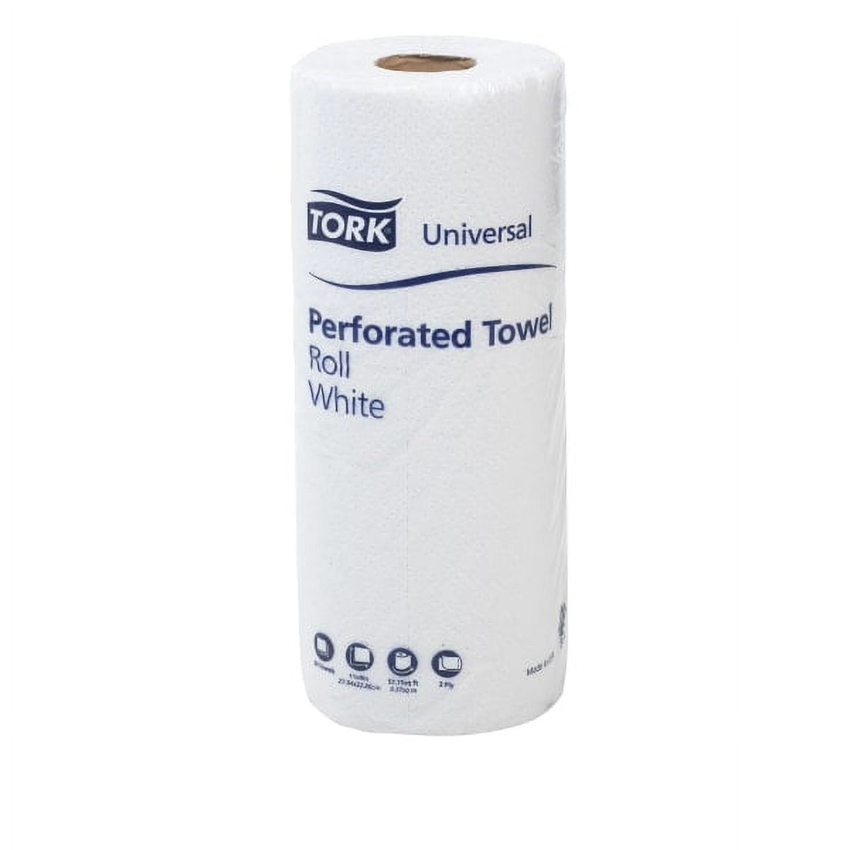 Hb1990a Pec 2 Ply 84 Count Tork Perforated Roll Towel, White