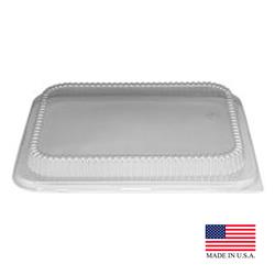 Ld-9175 Pe Clear Dome Lid For Half Size Steam Table - Case Of 100
