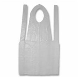 P2442 Pec White 24 X 42 In. Poly Embossed Apron - Case Of 1000