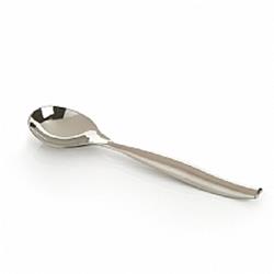 4 In. Disposable Mini Heavy Plastic Silver Spoons, 24 Per Set - Set Of 30