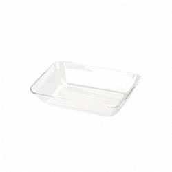 Mrec 2 X 3.5 In. Disposable Mini Rectangular Heavy Plastic Clear Tray, Set Of 12