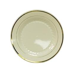 R40075gld Pec 7.5 In. Ivory Regal Bowl With Gold Trim - Case Of 120