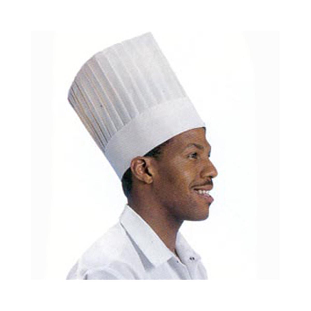 Cc209 Pe 9 In. Le Classic Pleated Full Chef Hat, White - Case Of 12