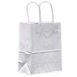 84625 Pe 9 X 5.75 X 13.5 In. Trim Kary Shopping Bag, White - Case Of 250