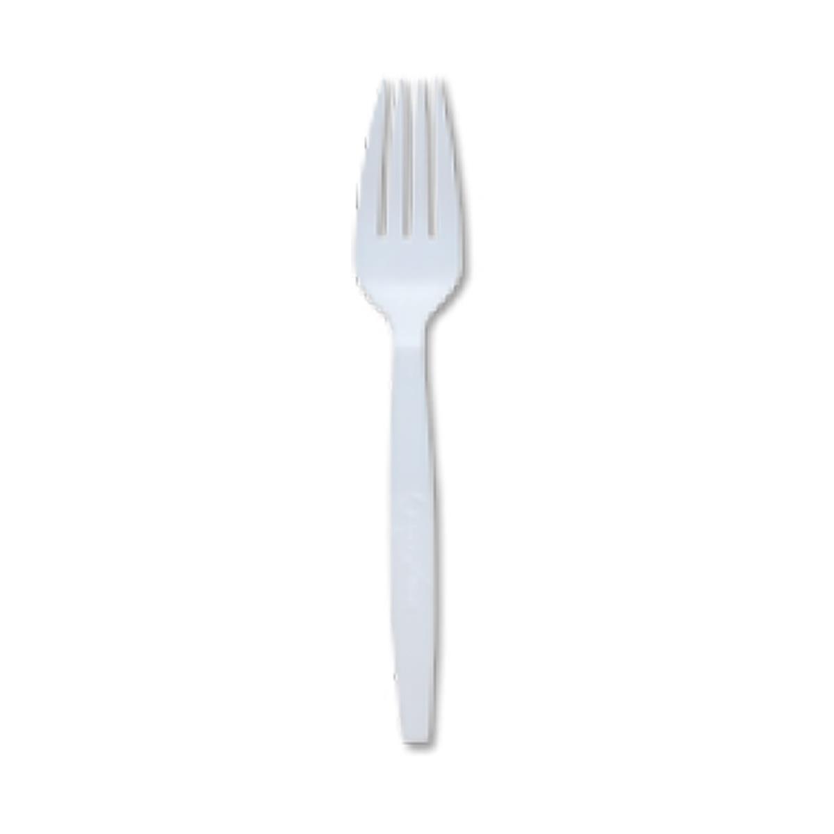 Fork-wht Pe Compostable Fork Bulk, White - Case Of 1000