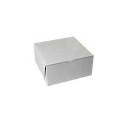 10105b-261 Pe 10 X 10 X 5 In. Clay Bakery Box With Lock Corner, White - Case Of 100