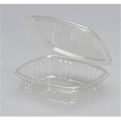 4 X 4 X 1 In. Clear Disposable Plastic Hinge Container, Case Of 200
