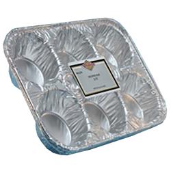 1239 Pe Aluminum 6 Cup Muffin Tray Pan - Case Of 72