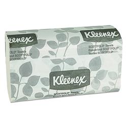 Kimberly Clark 13253 Pe White Kleenex Scott Fold 0.5 Fold Towel - Case Of 3000