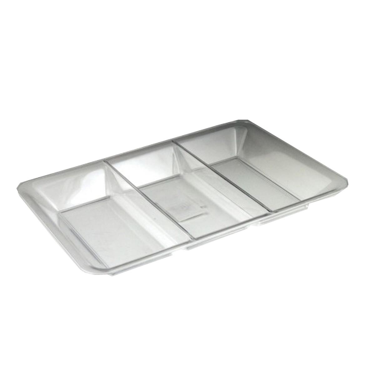 Mpi95146 Pe 9.5 X 14 In. Clear Sovereign Rectangular Compartment Tray - Case Of 25