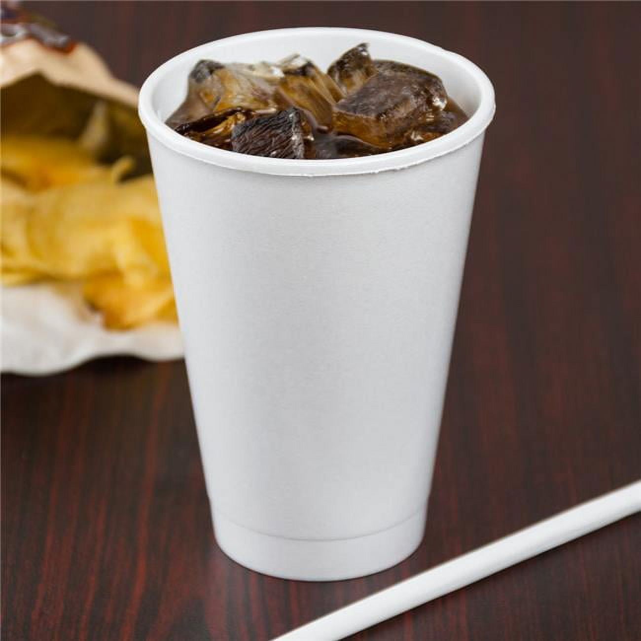 16 Oz White Tall Foam Cup - Case Of 1000