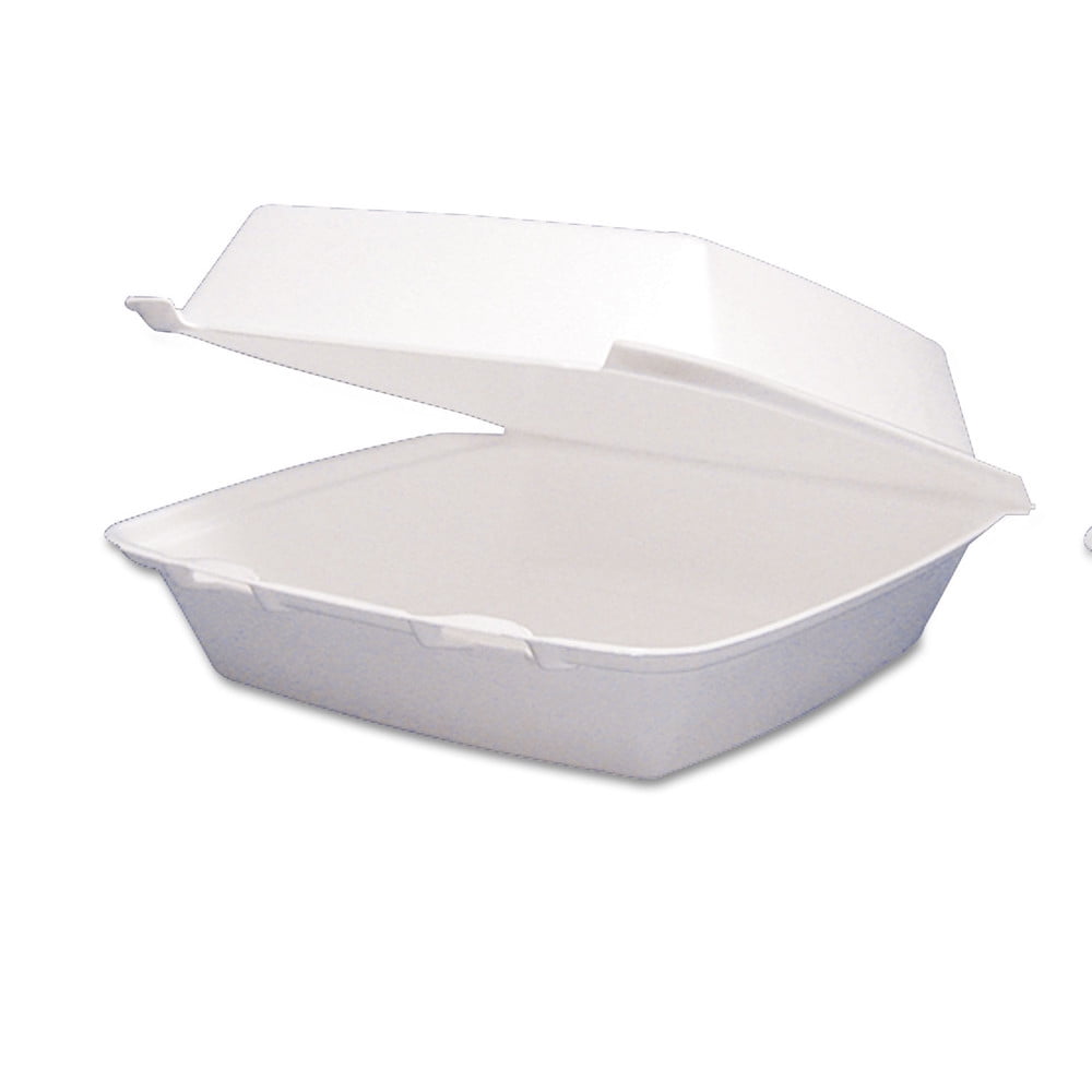 95ht1r White Container With Hinged Lid - Case Of 200
