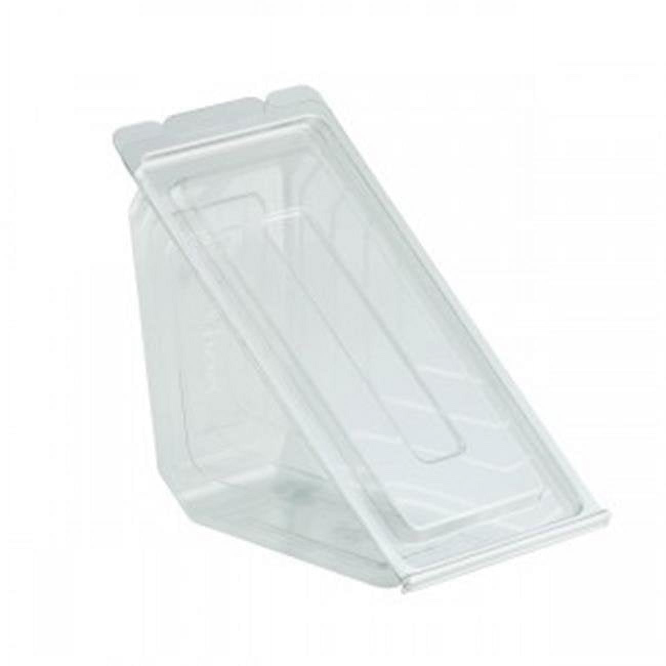 4511019 Hinged Sandwich Wedge Pvc Clear Lid - Case Of 250
