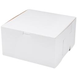 6160 Cpc 16 X 16 X 5.5 Lock Corner Clay Bakery Box - White, Case Of 50