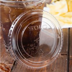 662ts Cpc Solo Ultra Straw Slot Lid - Clear, Case Of 1000