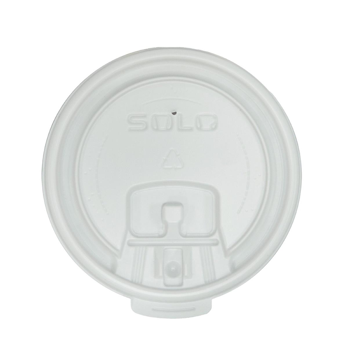 Lb3081-00007 Cpc 8 Oz Lock Tab Cup Lids, White - Case Of 1000