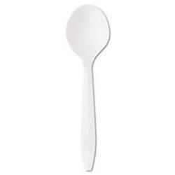 00502cp Cpc Medium Weight Polypropylene Soup Spoon - White, Case Of 1000