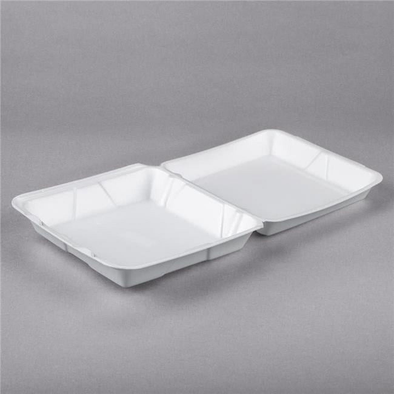 95ht1r Cpc 1-compartment Container White Hinged Foam Lid - Large, Case Of 200