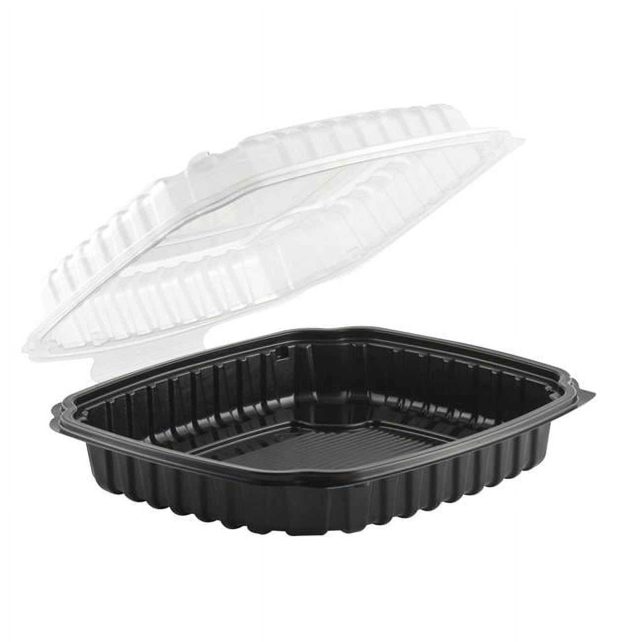 4669911 Cpc 9 X 9 In. 1-compartment Black Base Clear Lid - Case Of 100