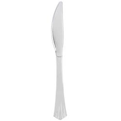630155 Cpc 7.5 In. Heavy Weight Silver Plastic Knife - Case Of 600