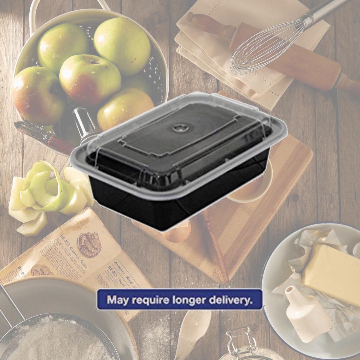 Picture of Pactiv NC838B CPC Black Micro Container or Lid - Case of 150