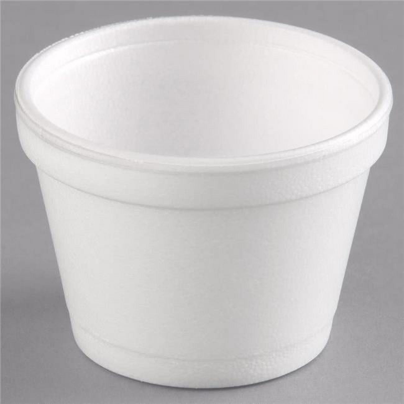 12sj20 Cpc 12 Oz Squat Food Container Foam - White, Case Of 500