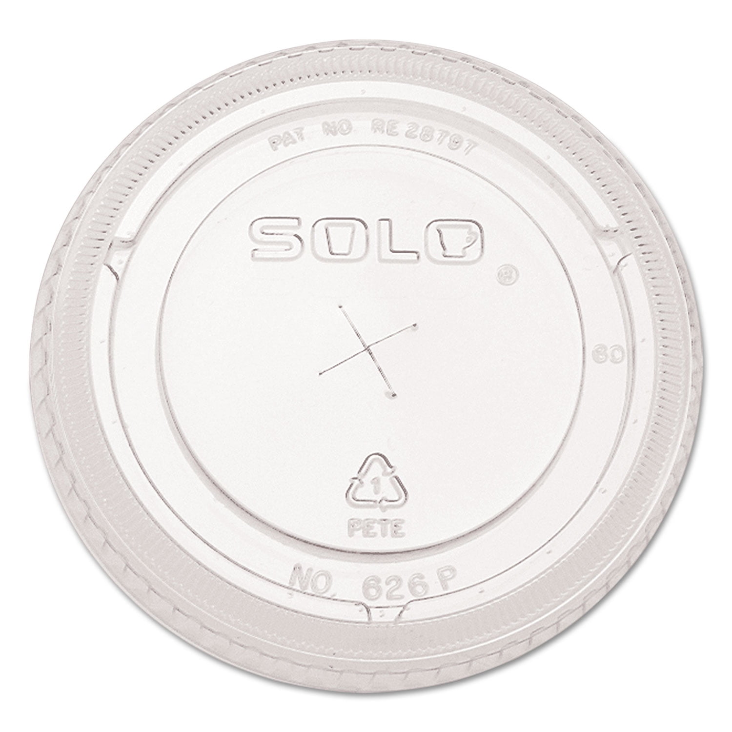 626ts Cpc Solo Ultra Lid Straw Slot - Clear, Case Of 1000