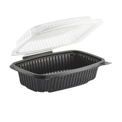4656911 Cpc 6 X 9 X 3 Black Base Clear Lid Container - Case Of 100