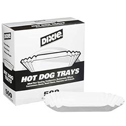 Hd4085 Cpc 8 In. White Hotdog Tray Closed - Case Of 6