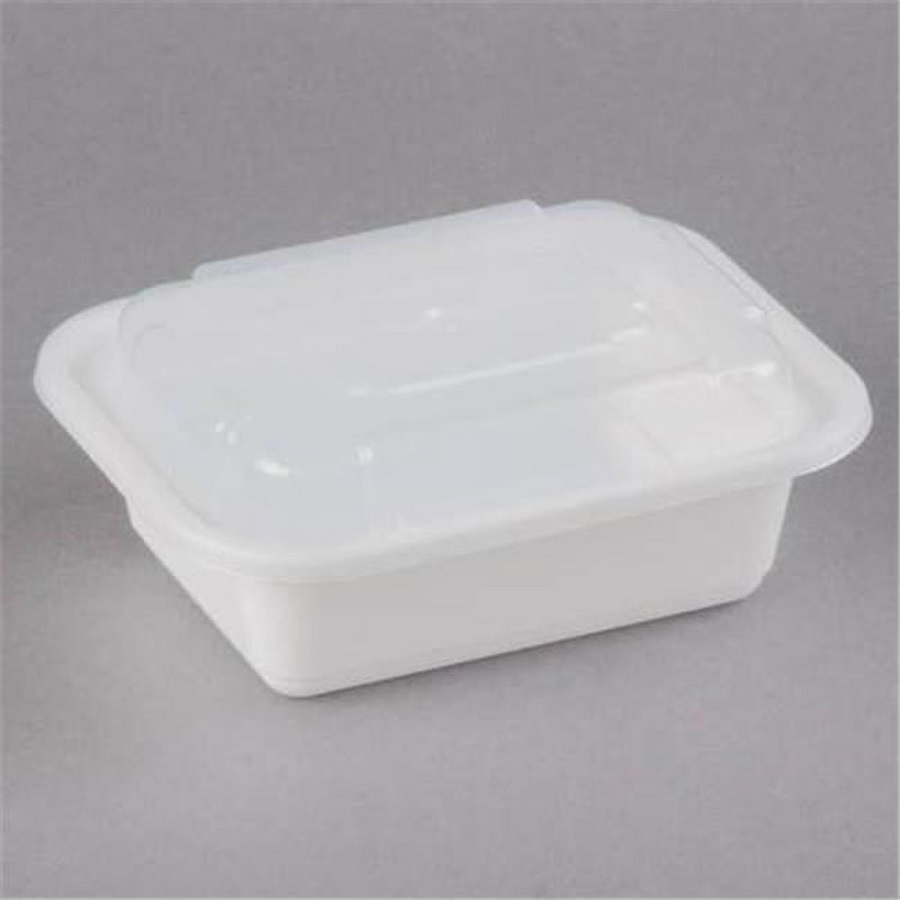 Nc818 Cpc 12 Oz White Rectangular Container With Lid - Case Of 150