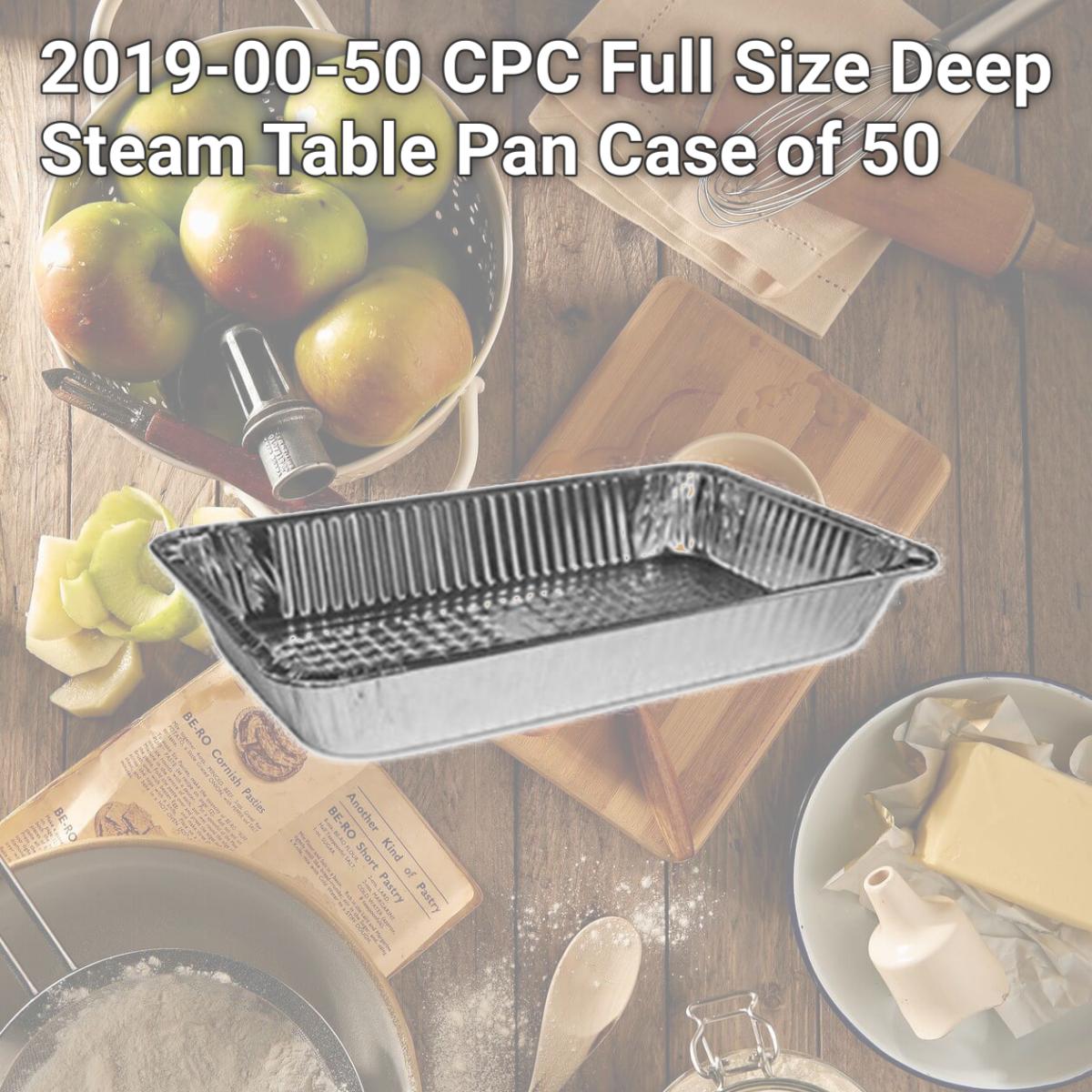 Picture of Handi Foil 2019-00-50 CPC Full Size Deep Steam Table Pan, Case of 50