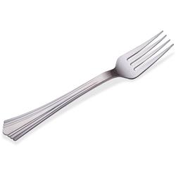 610155 Cpc Heavyweight Plastic Reflection Fork, Silver - Case Of 600