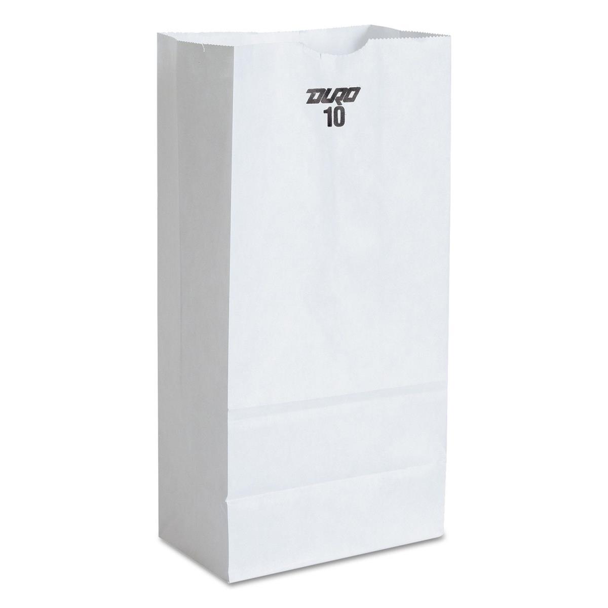 Duro Hilex Poly 51046 White Grocery Bag - Case Of 500