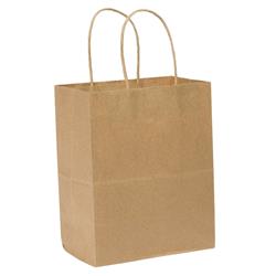 Nt08410plain Tempo Kraft Shopper Paper Bag, Case Of 250