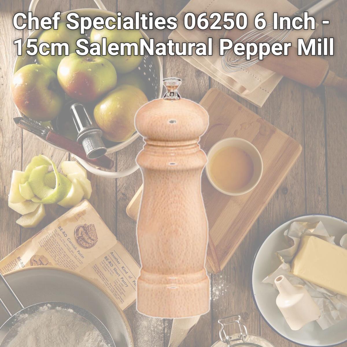 Picture of Chef Specialties 06250 6 Inch - 15cm SalemNatural Pepper Mill