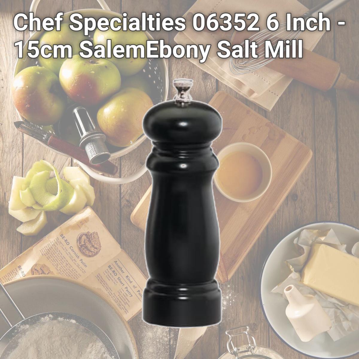 Picture of Chef Specialties 06352 6 Inch - 15cm SalemEbony Salt Mill