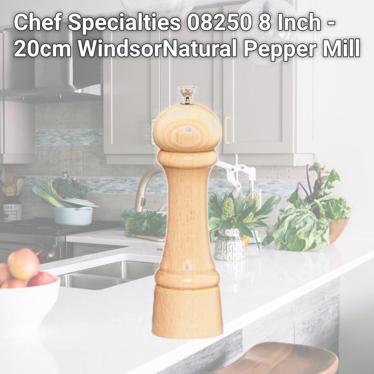 Picture of Chef Specialties 08250 8 Inch - 20cm WindsorNatural Pepper Mill