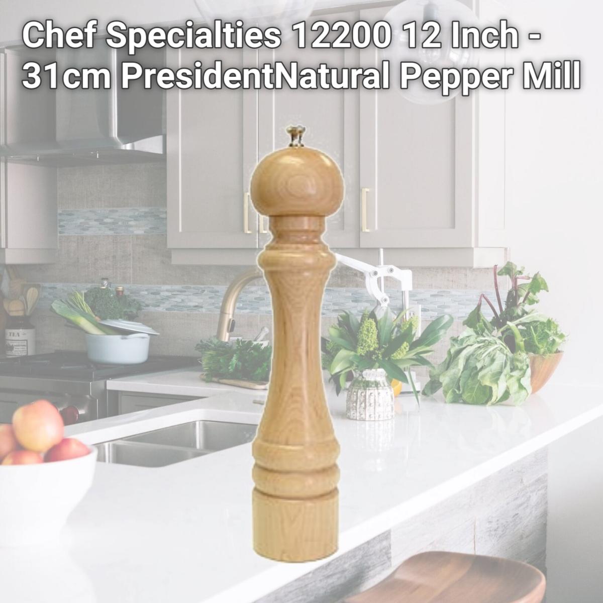 Picture of Chef Specialties 12200 12 Inch - 31cm PresidentNatural Pepper Mill