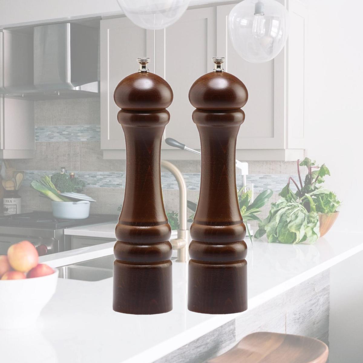 Picture of Chef Specialties 10102 10 Inch - 26cm ImperialWalnut Pepper Mill Salt Mill Set