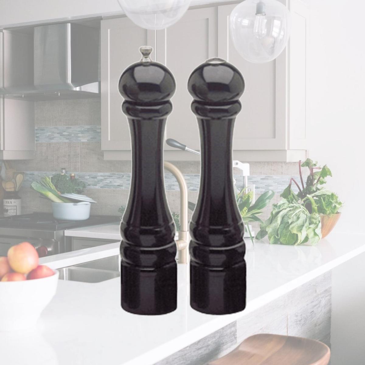 Picture of Chef Specialties 10502 10 Inch - 26cm ImperialEbony Pepper Mill Salt Mill Set