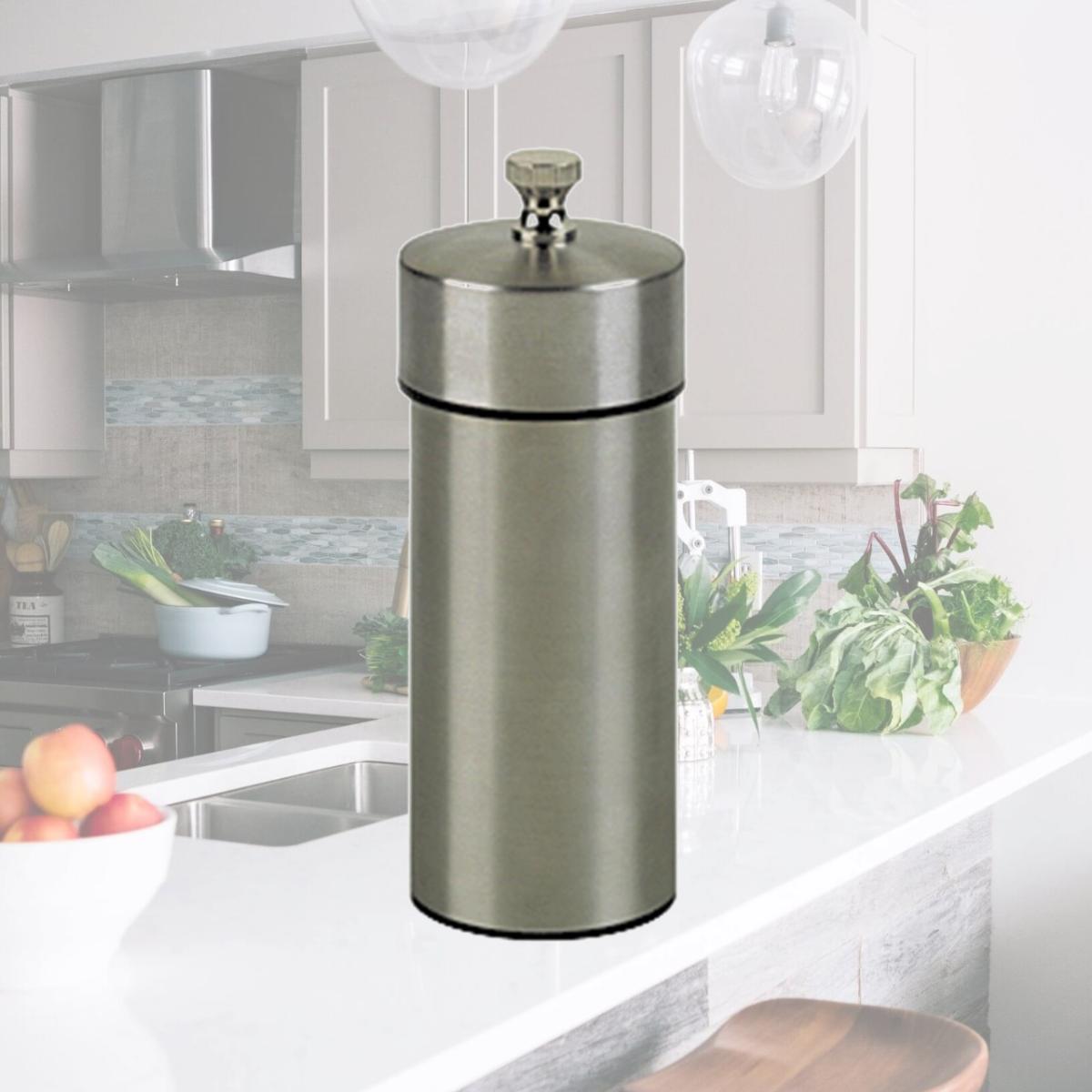 Picture of Chef Specialties 29921 5.5 Inch - 14cm FuturaBrushed Stainless Pepper Mill
