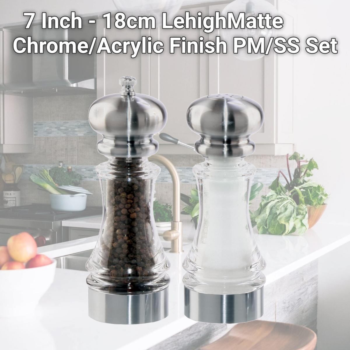 Picture of Chef Specialties 96851 7 Inch - 18cm LehighMatte Chrome/Acrylic Finish PM/SS Set