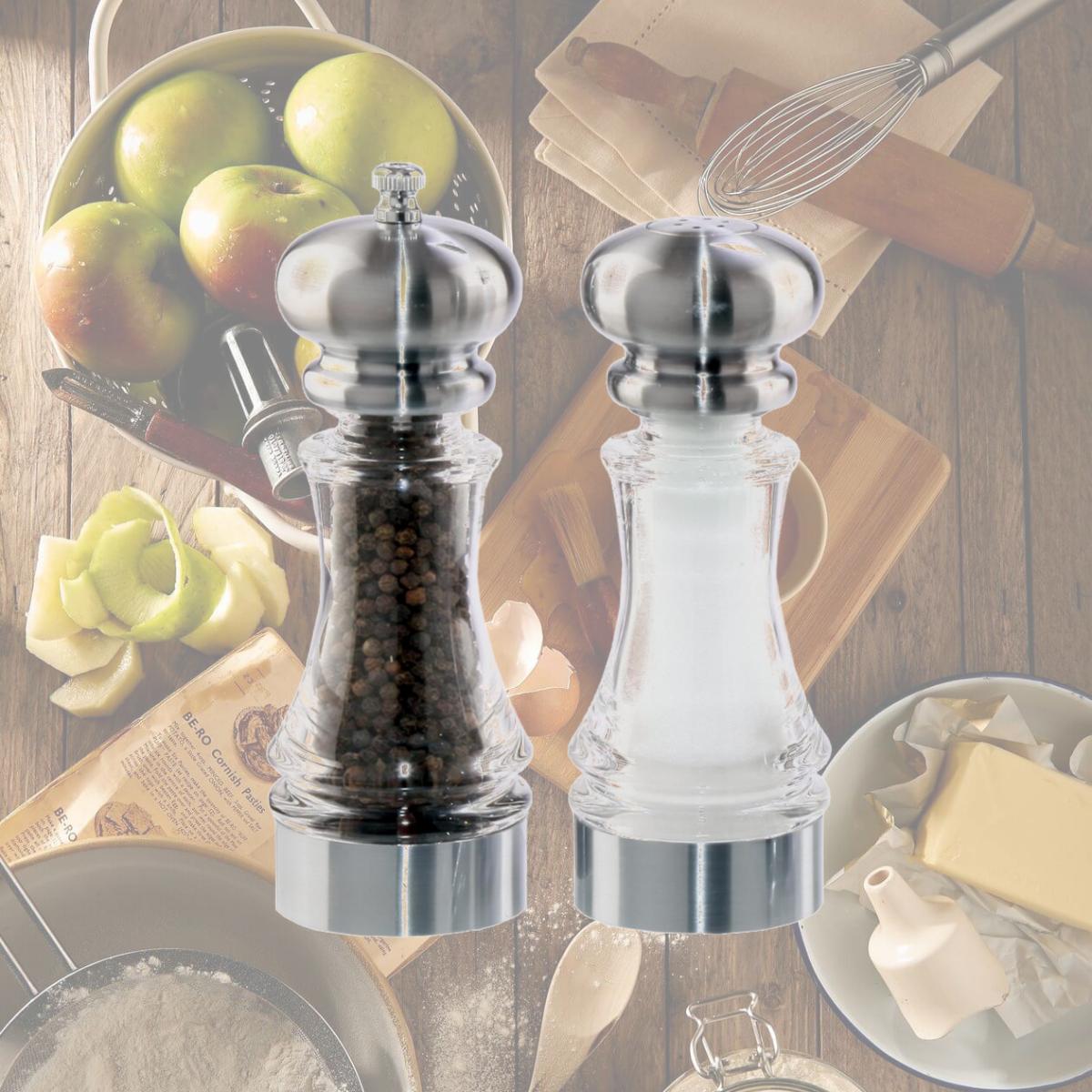 Picture of Chef Specialties 96851 7 Inch - 18cm LehighMatte Chrome/Acrylic Finish PM/SS Set