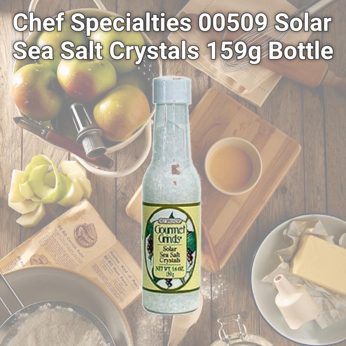 Picture of Chef Specialties 00509 Solar Sea Salt Crystals 159g Bottle