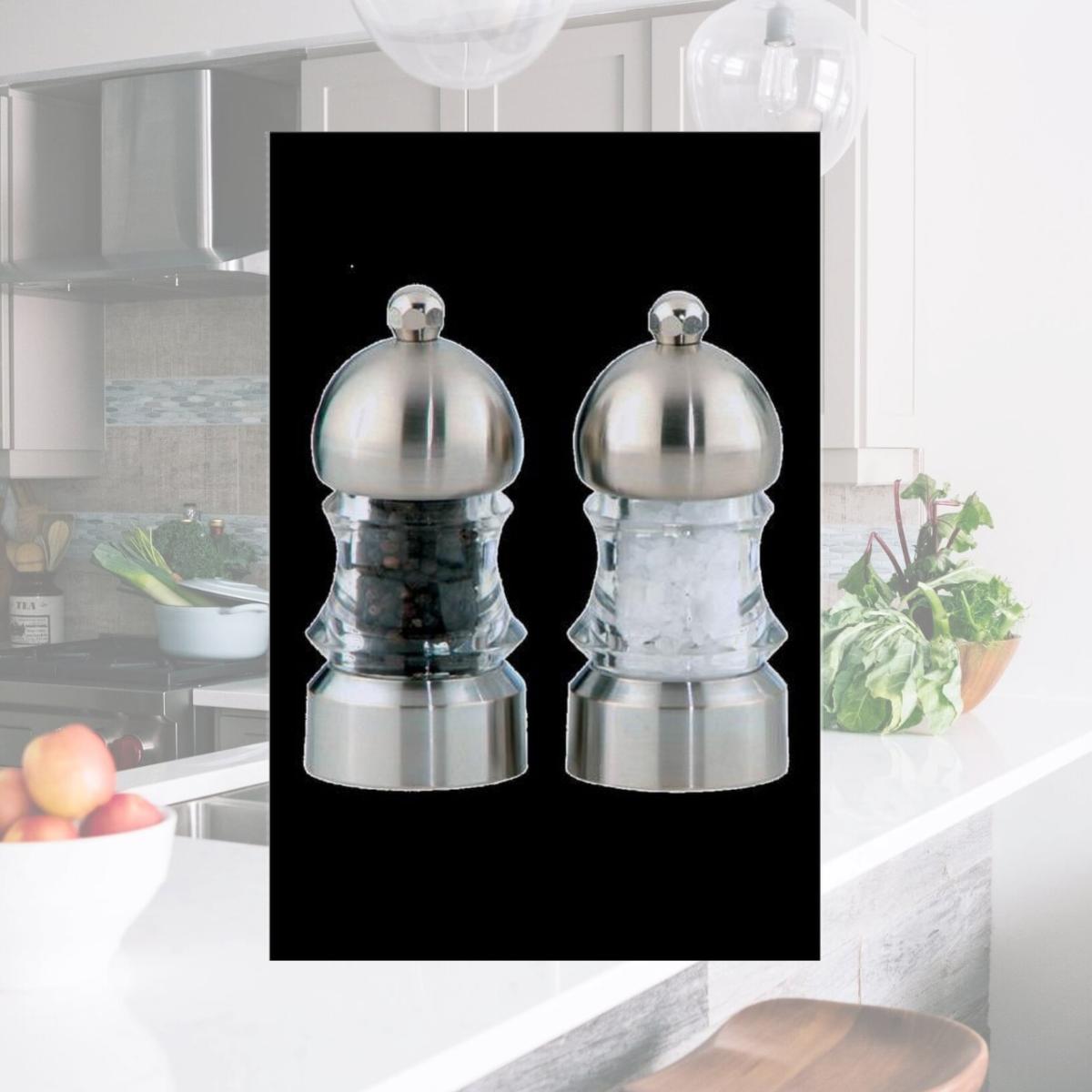 Picture of Chef Specialties 1572 3.5 in. Metro Pepper Mill Salt Mill Set