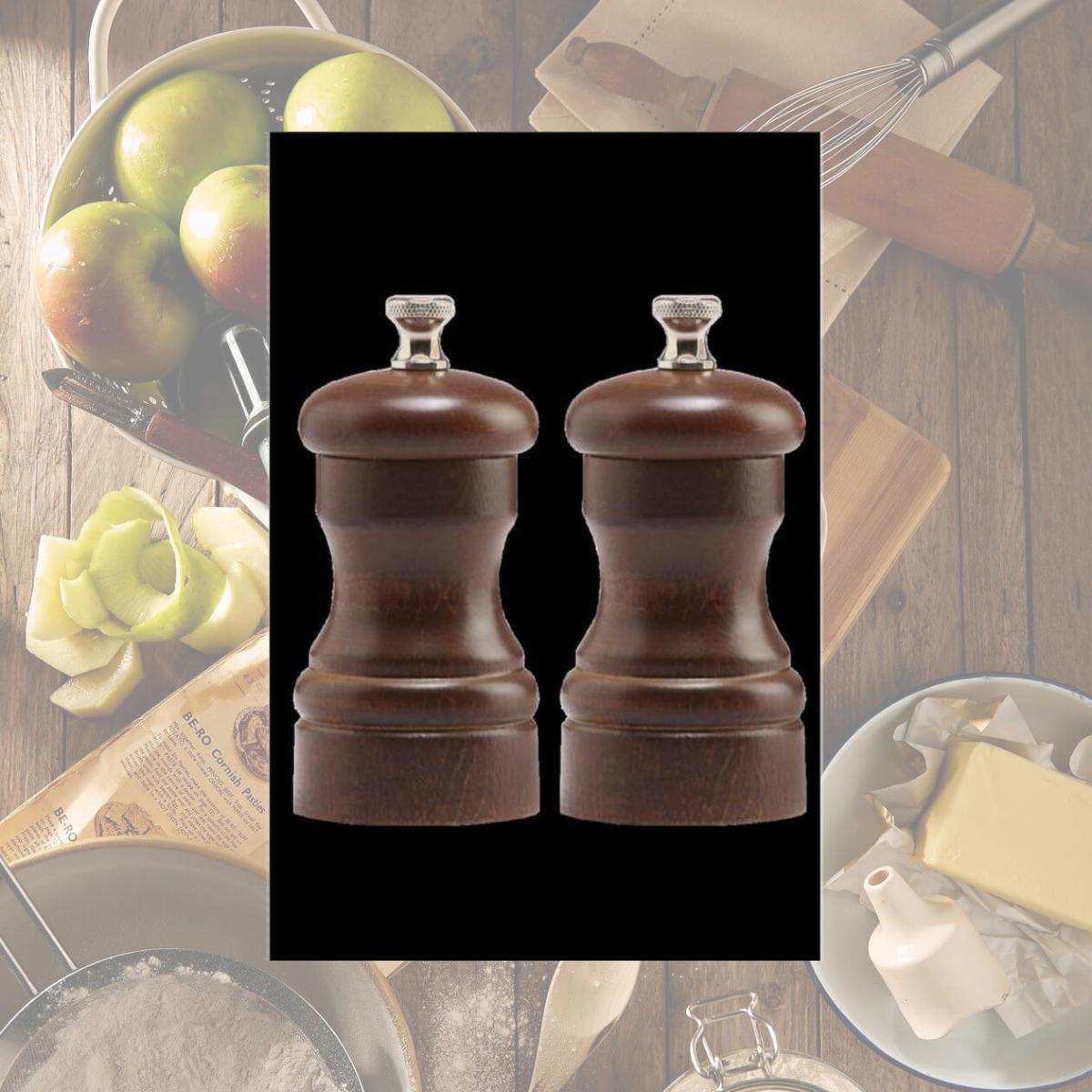 Picture of Chef Specialties 4102 4 in. Capstan Pepper Mill Salt Mill Set