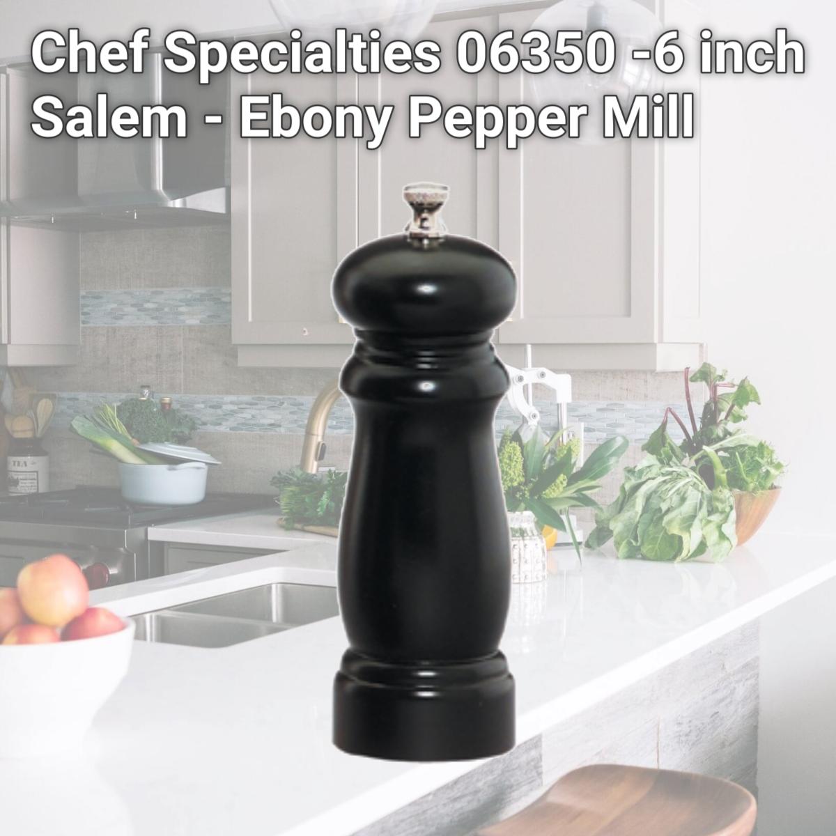 Picture of Chef Specialties 06350 -6 inch Salem - Ebony Pepper Mill